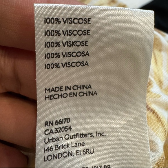 Anthropologie Yellow and Orange Patterned Pants - Picture 9 of 10